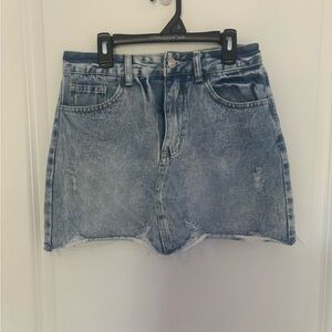 Amazon Blue Mini Skirt Casual